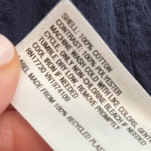 Universal Threat Gauze Blue V-Neck Top (Size Medium / Gently-Worn) - Picture 7 of 10